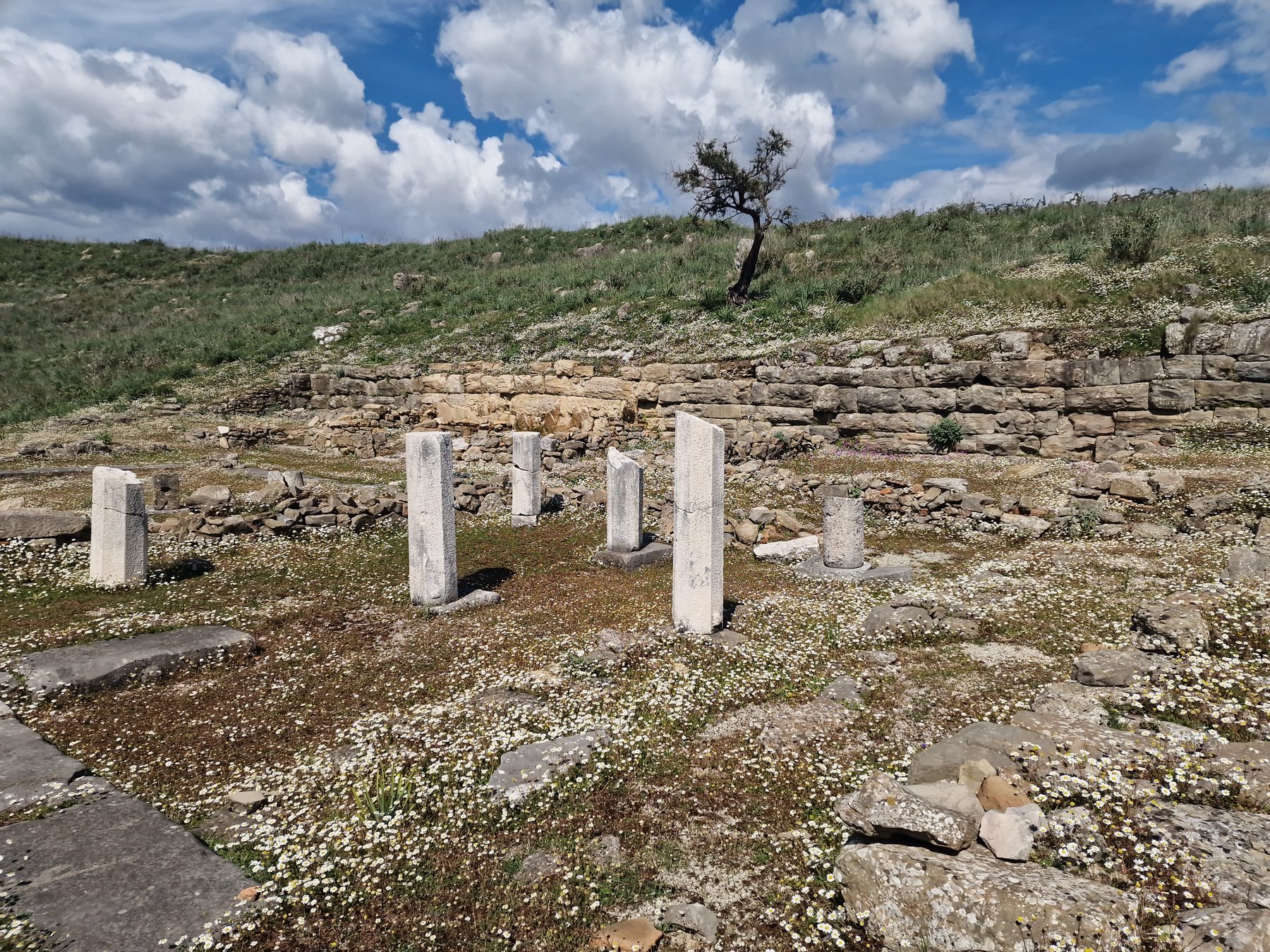 Ancient columns at Finiq